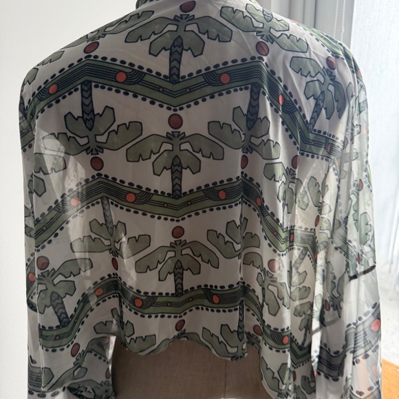 Pilcro Tie Front Blouse One Size - Picture 6 of 7